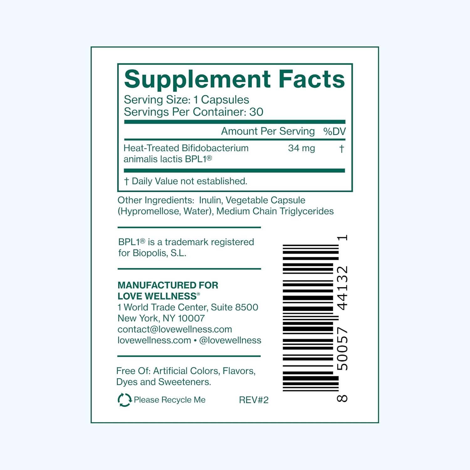 Love Wellness Hello Burn Activate – 30 Capsules | Visceral Fat & Waistline Support with Clinically Studied Postbiotic