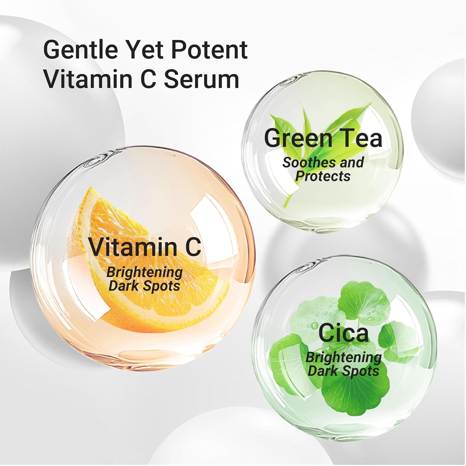 Meebak Cica & Vitamin C Serum – 30ml | Brightening, Soothing & Anti-Ageing Care
