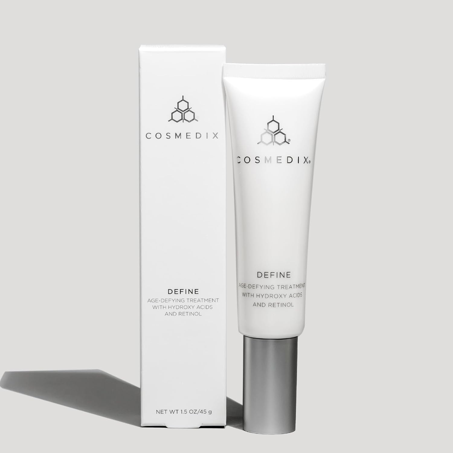 COSMEDIX Define Age-Defying Treatment – 45g | Exfoliating Retinol Cream for Smoother, Youthful Skin