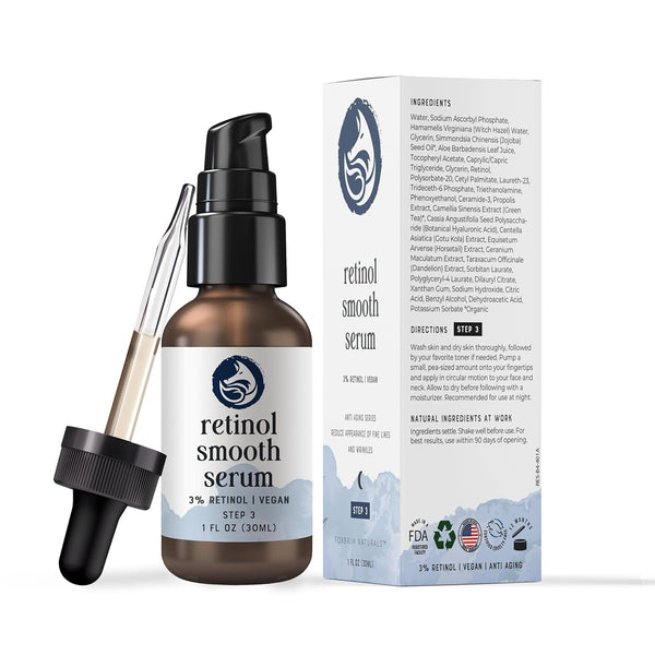 Foxbrim Naturals Retinol Smooth Serum – 30ml | Anti-Aging, Firming & Collagen Boosting