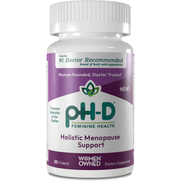 pH-D Feminine Health Support Holistic Menopause Support – 30 Capsules | Hormone-Free Relief for Hot Flashes, Mood Swings & Vaginal Dryness