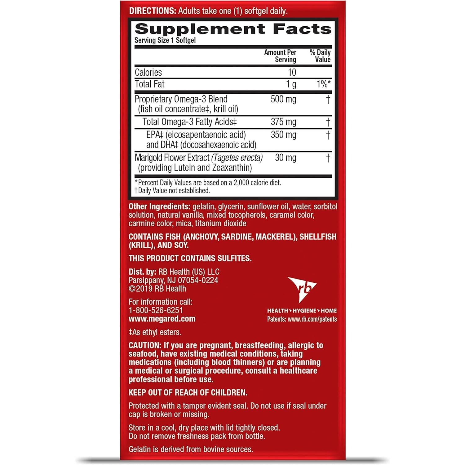 Omega-3 Blend Total Body + Refresh 500Mg Softgels, (65 Count in a Bottle), Easily Absorbed Krill Oil, to Support Your Heart, Joints, Brain & Eyes