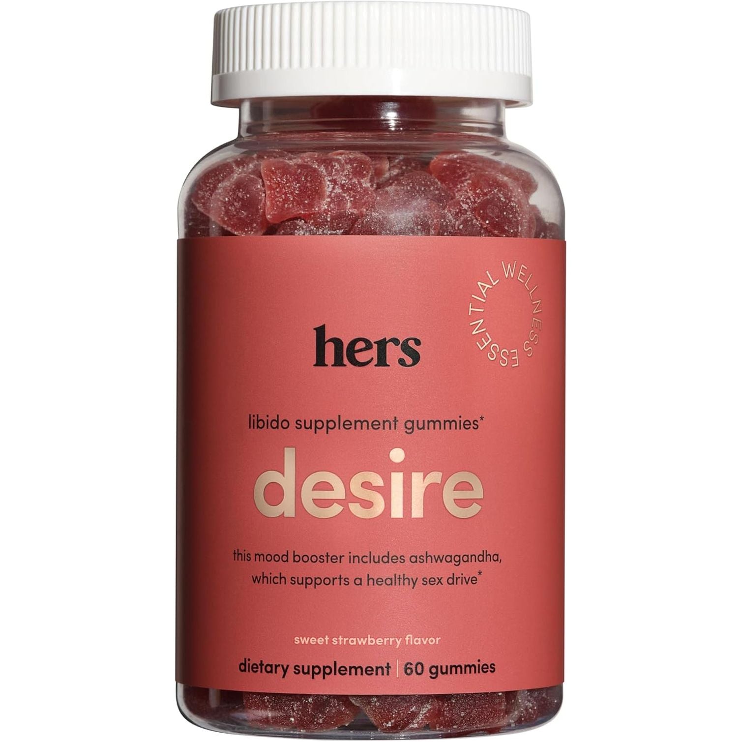 Hers Desire Libido Supplement Gummies – 60 Gummies | Supports Healthy Sex Drive & Sensation