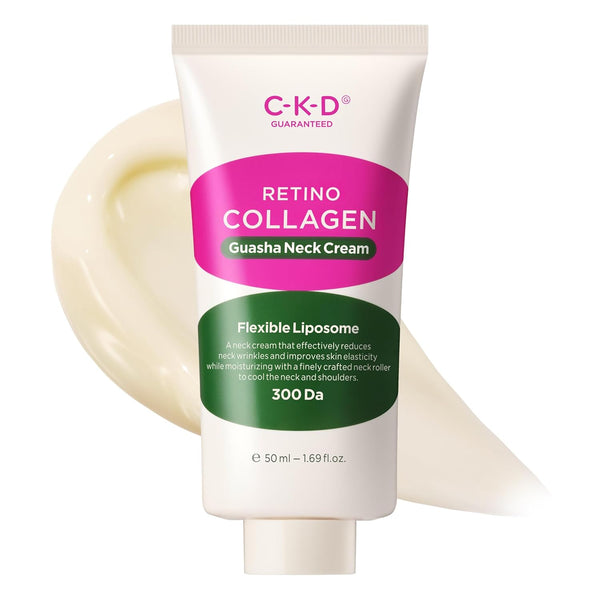 CKD Guaranteed Retino Collagen Gua Sha Neck Cream (Refill) – 50ml | Lifting & Firming Neck Care with Retinol & Collagen