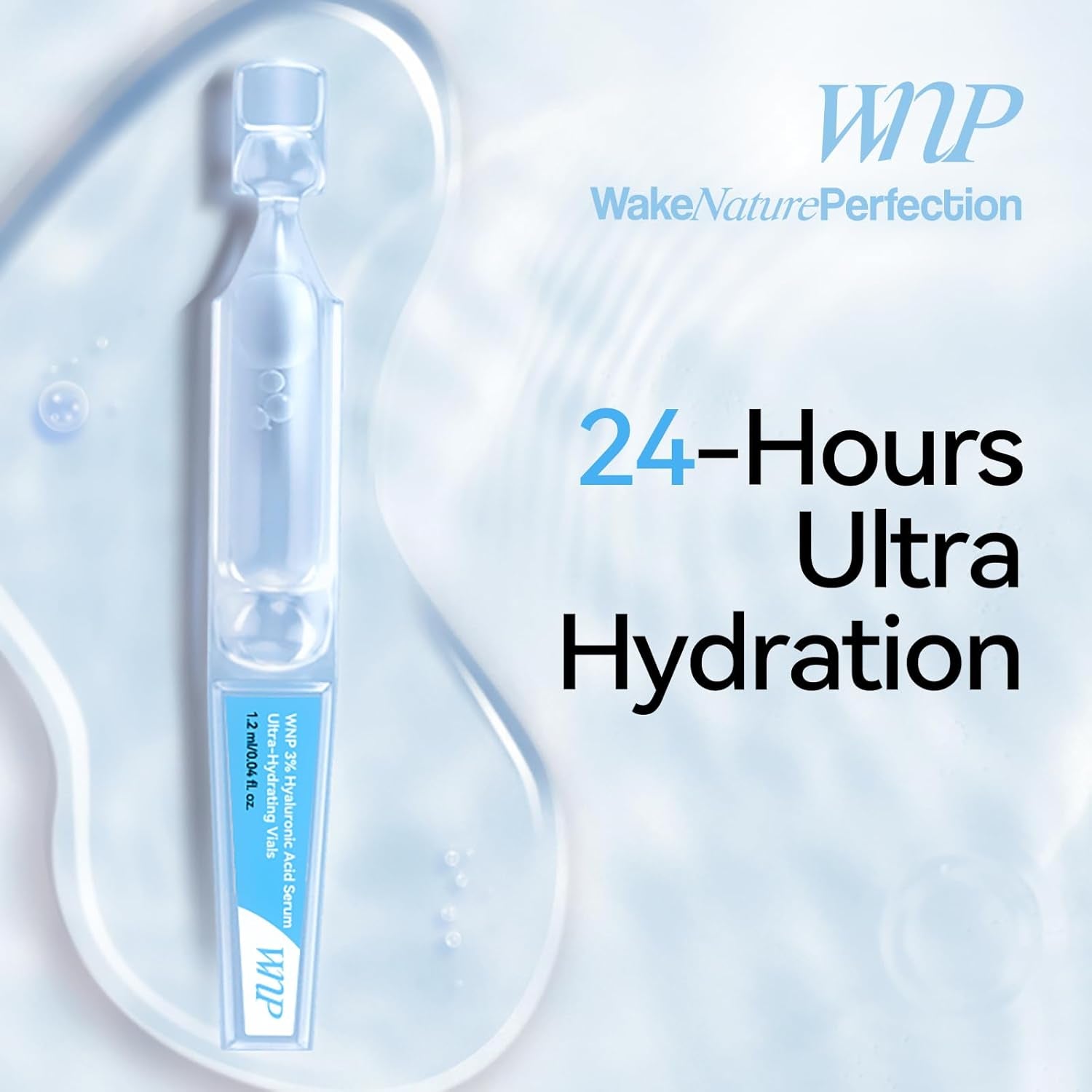 WNP 3% Hyaluronic Acid Serum Ultra-Hydrating Capsule – 30 x 1.2ml | Lightweight, Deep Moisture Ampoule for All Skin Types