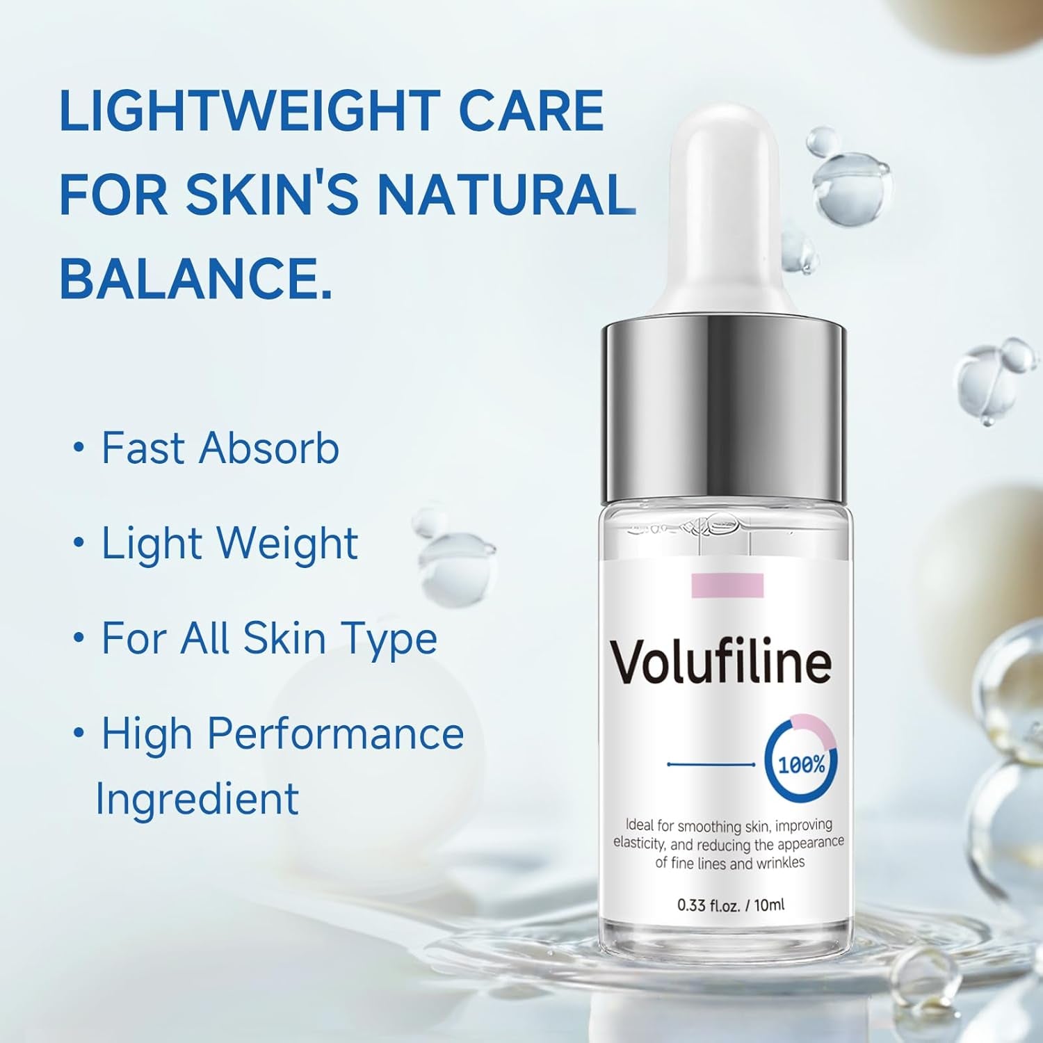 VINDATE Volufiline Serum – 10ml x 2 Pieces | Customisable Plumping & Firming Booster
