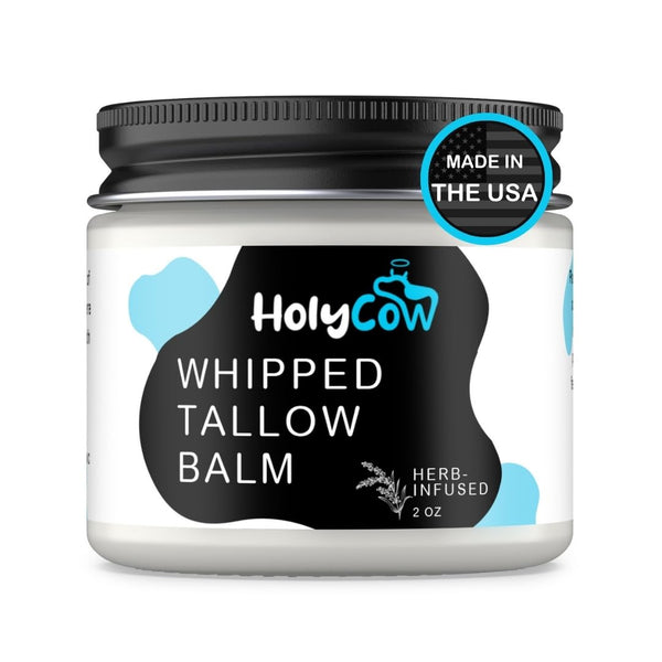 HolyCow Whipped Tallow Balm – 2oz (57g) | Nourishing, Ancestral Moisturiser for Dry, Sensitive & Eczema-Prone Skin