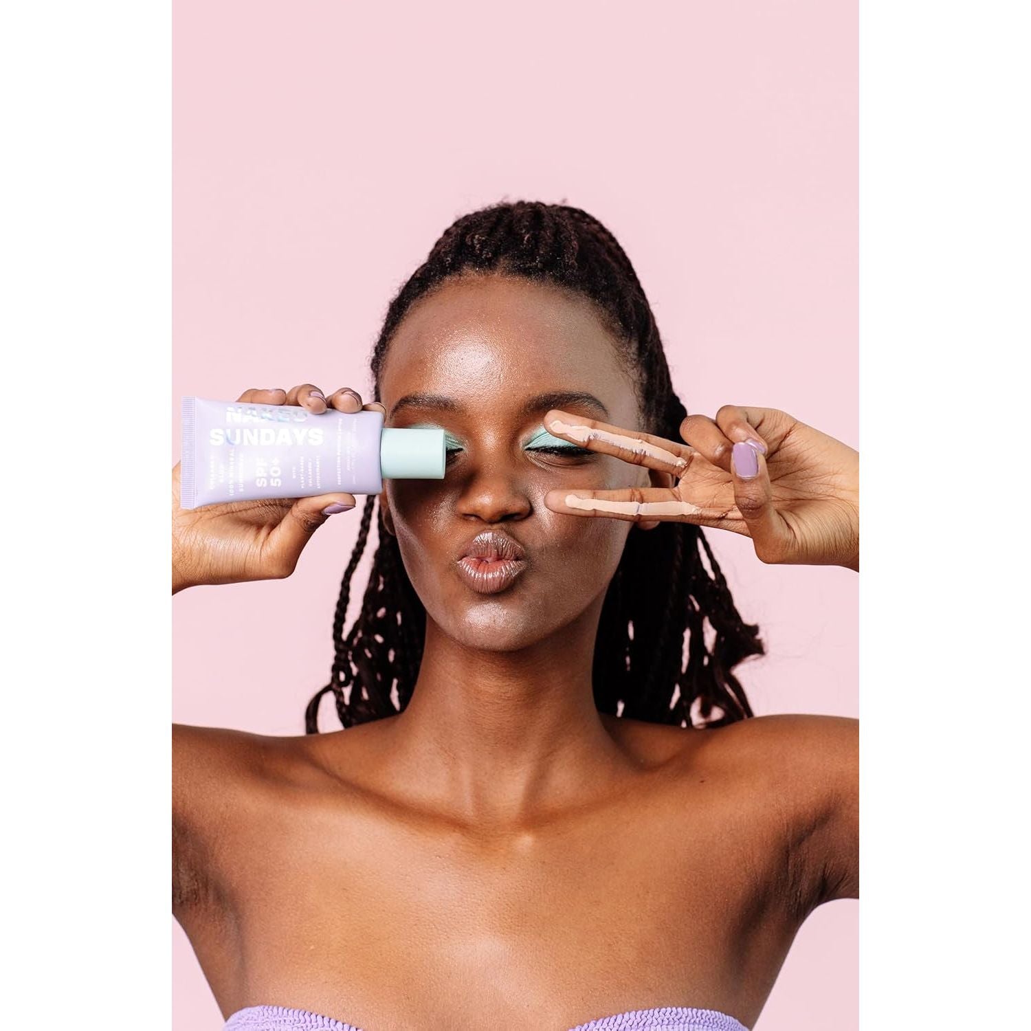 Naked Sundays Collagen Glow 100% Mineral Sunscreen SPF 50+ – 50ml | Primer & SPF in One for a Radiant, Protected Glow