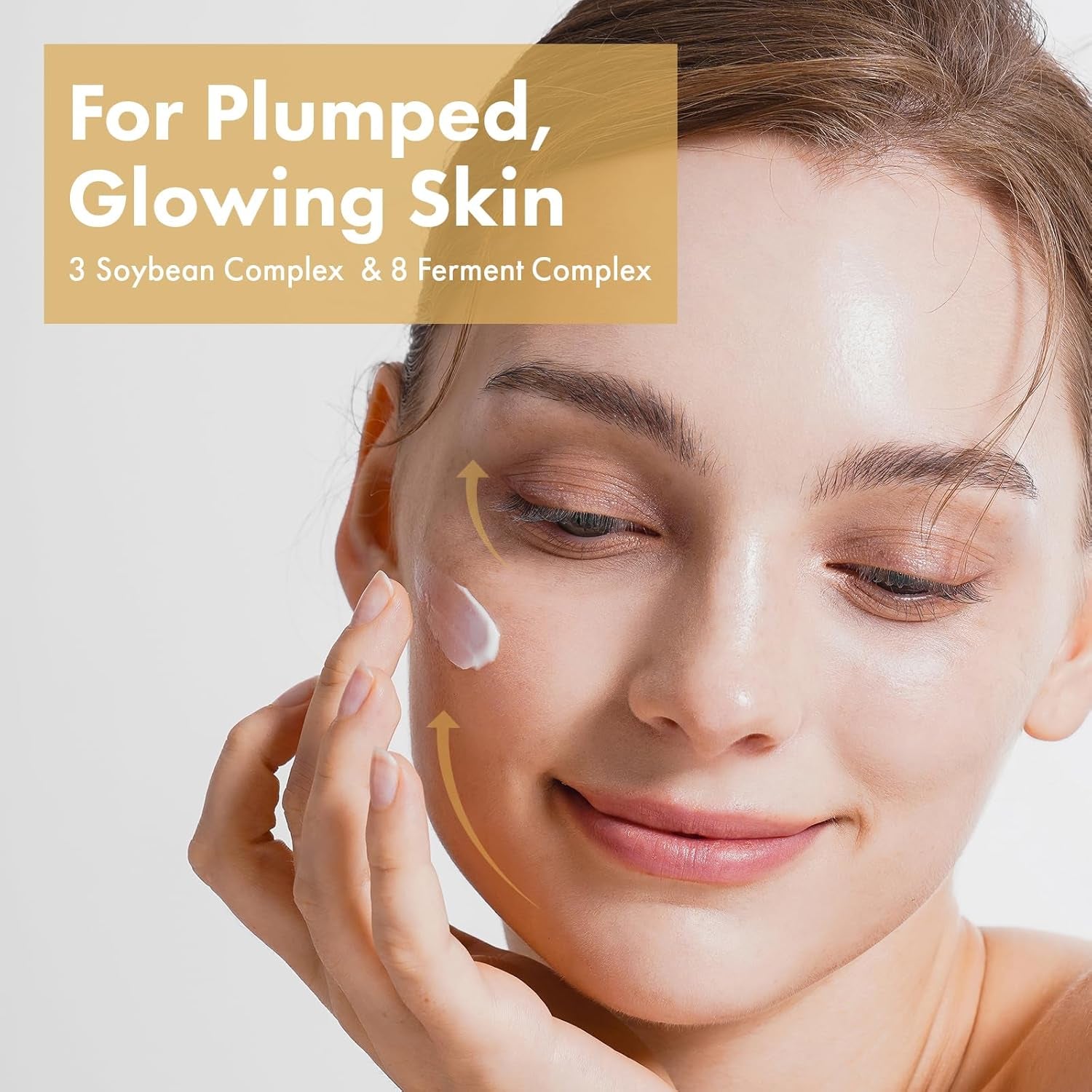 Glow Bean Face Cream, 63,844Ppm Soybean Ferment Extract, Korean Skincare for Glass Skin, Moisturizer, Relief, Smooth, Nourished Skin, Anti-Aging, Hydrating, K Beauty, 50 Ml / 1.69 Fl. Oz.