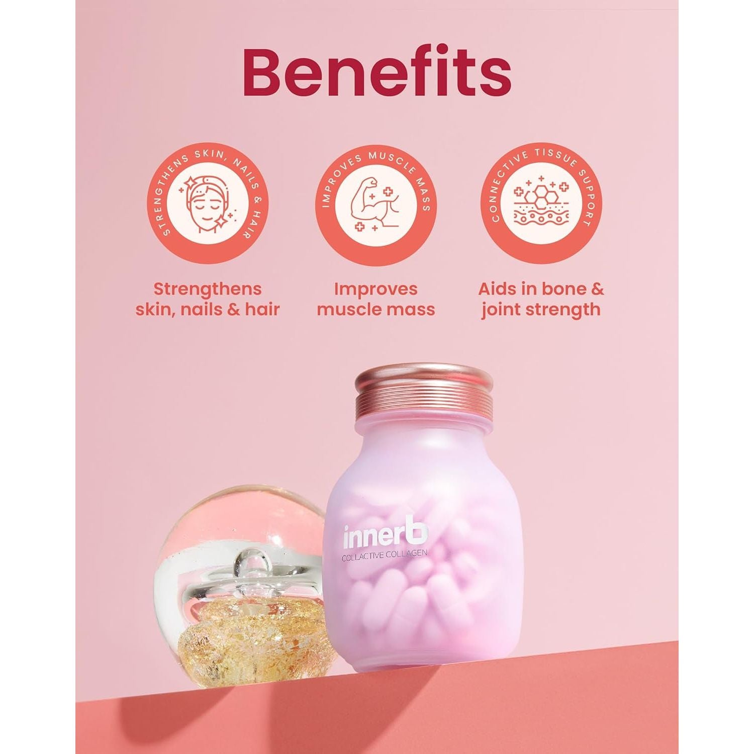 CJ Wellcare Innerb Collactive Collagen – 84 Tablets | Premium French Marine Collagen for Youthful, Elastic Skin