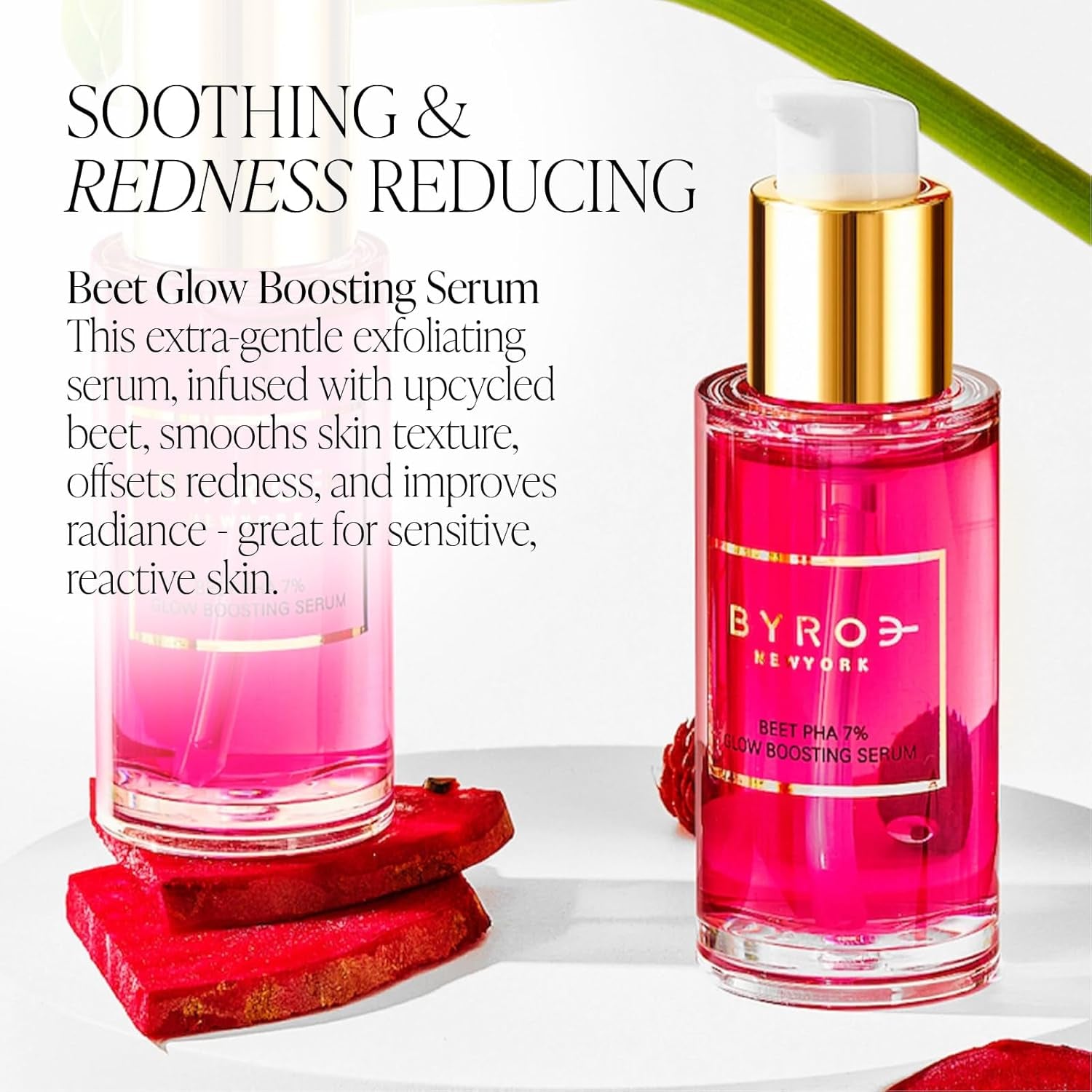 BYROE Beet Glow Boosting Face Serum – 30ml | Gentle Resurfacing & Hydrating Radiance Booster