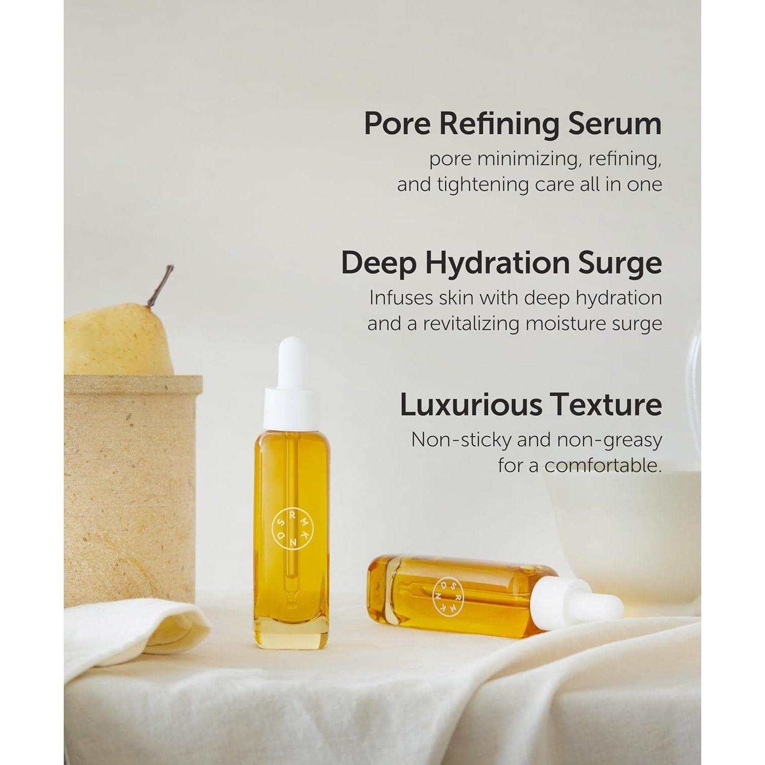 SERUMKIND Pore Tightening and Refining Serum Korean Face Skincare - Natural Salicylic Acid - Yellowmello Extract 92% -1 Fl.Oz.