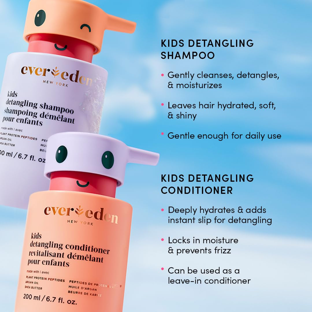 Evereden Kids Routine Bundle – Face & Hair Care Set | Clean, Gentle Skincare & Haircare for Children 3+