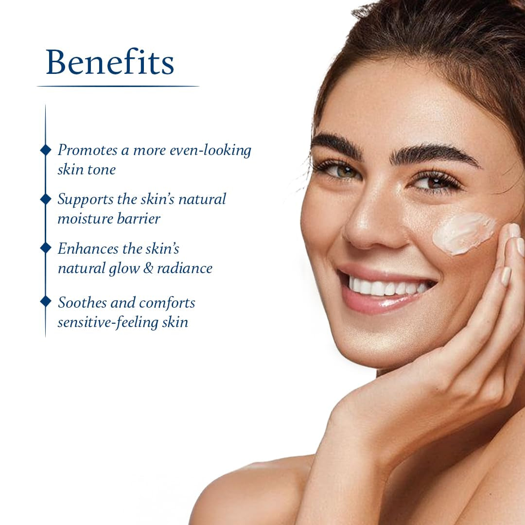 Daily Moisturizer for Face for Women | Authentic Sandalwood, Turmeric & Manjistha Hydrating Day & Night Cream for Face (13 Herbs, 1.7 Oz)