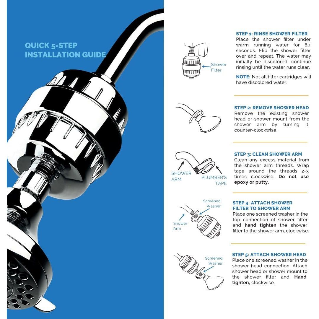 High Output Revitalizing Shower Filter - Reduces Dry Itchy Skin, Dandruff, Eczema, and Dramatically Improves the Condition of Your Skin, Hair and Nails - Oil Rubbed Bronze (SF100-ORB)