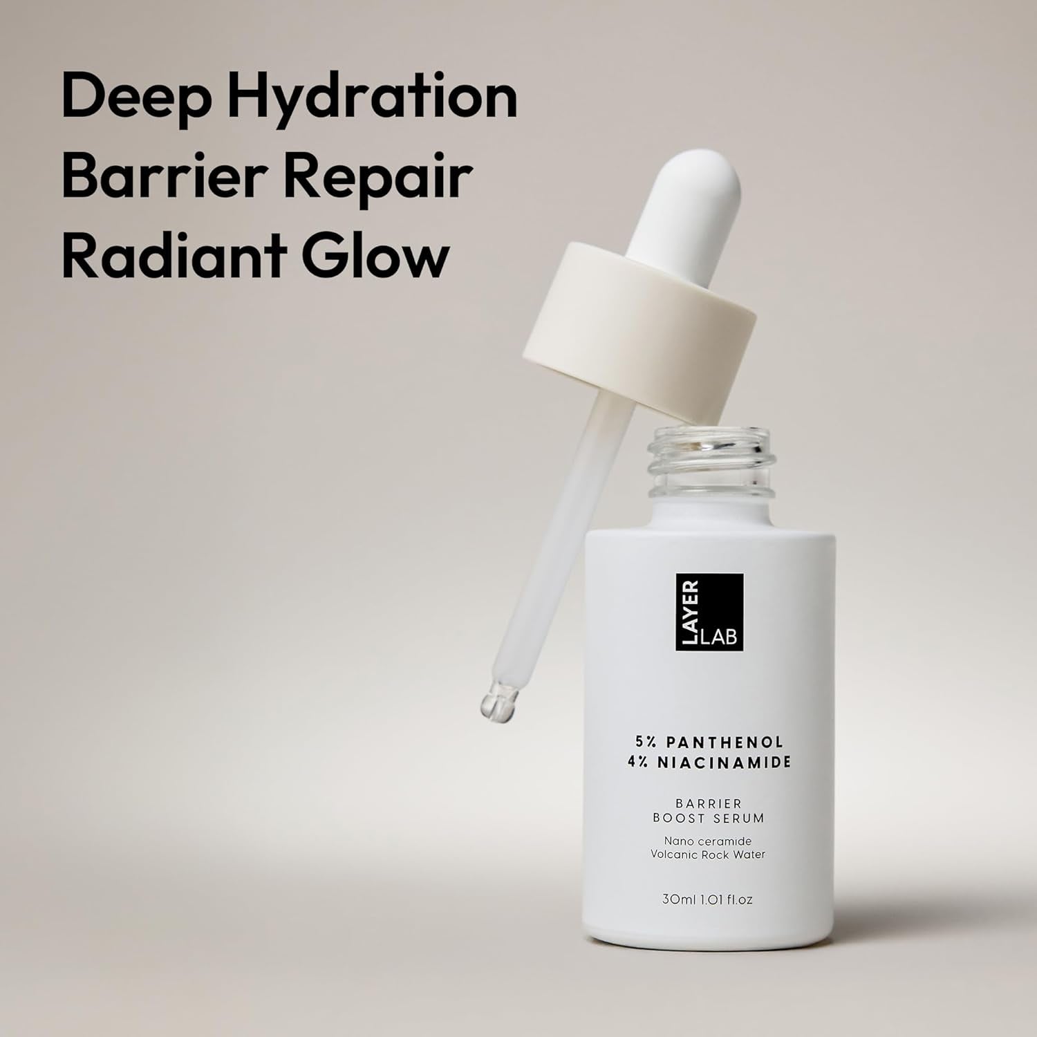 LAYERLAB 5% Panthenol 4% Niacinamide Barrier Boost Serum – 30ml | Strengthen Skin Barrier & Soothe Irritation