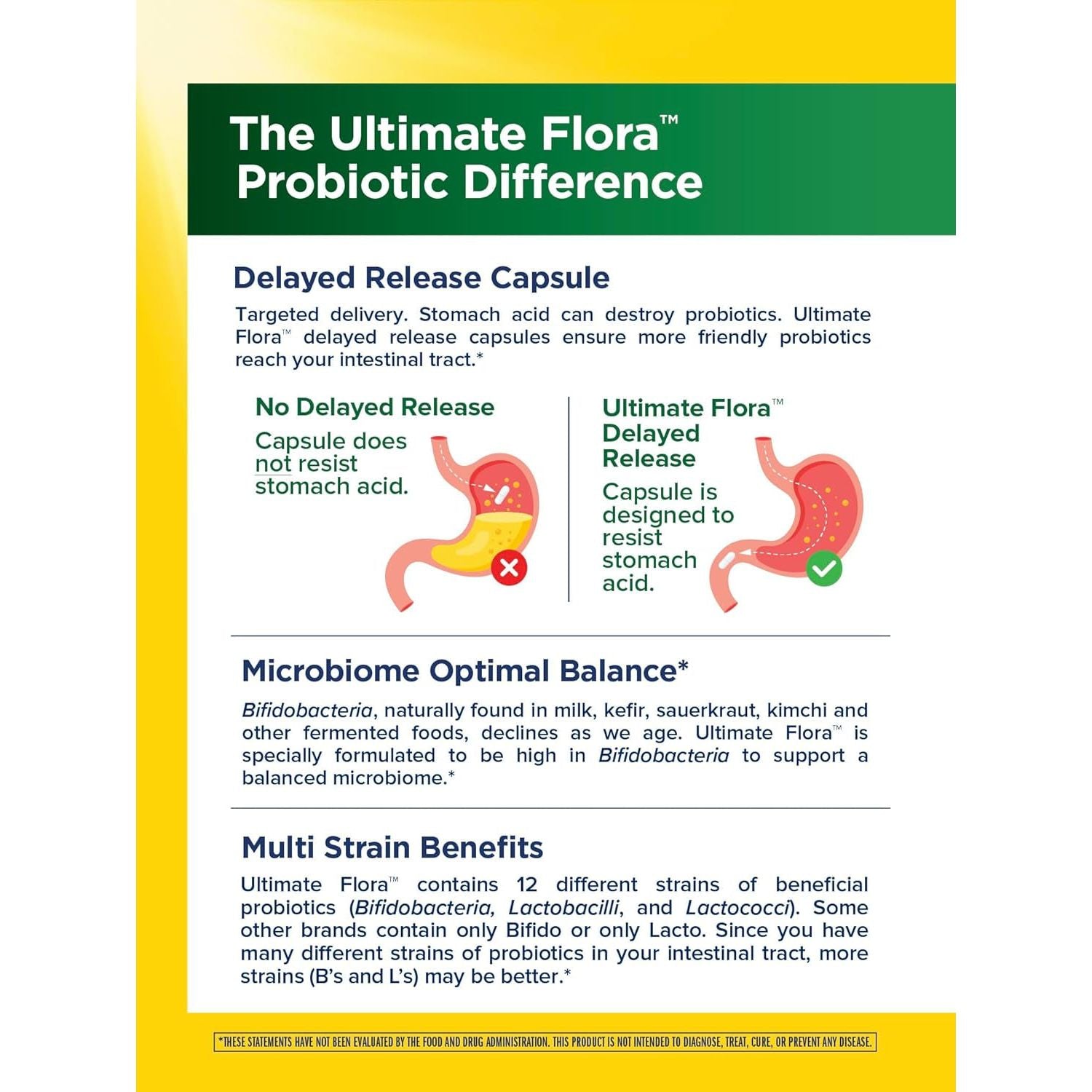 Renew Life Adult 50+ Ultimate Flora Probiotic – 90 Capsules | 30 Billion CFU for Gut & Immune Health