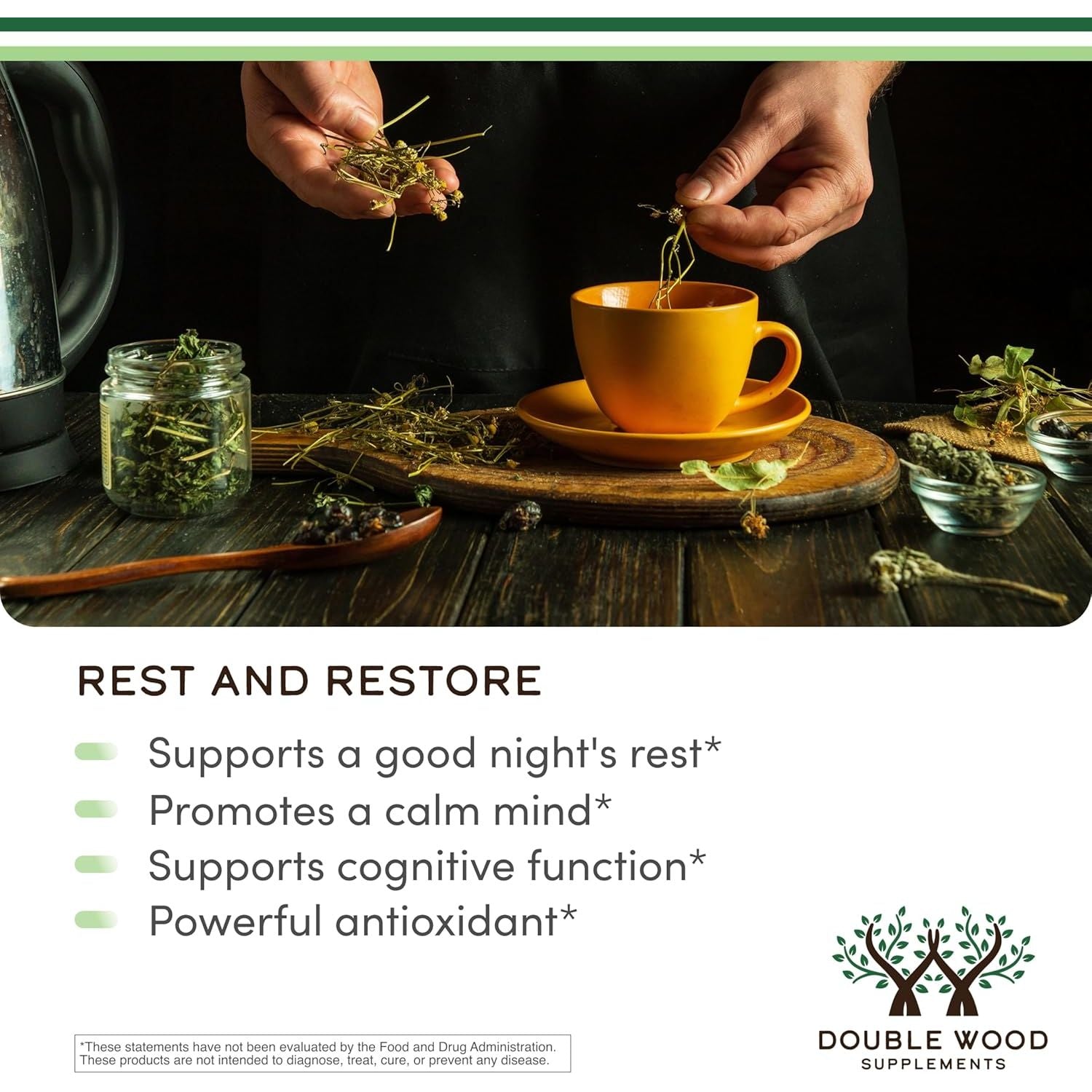 Double Wood Supplements Apigenin Supplement - 120 Capsules