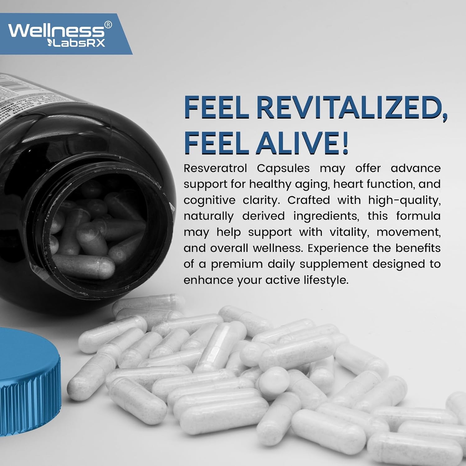 WELLNESS LABSRX Resveratrol 10,000MG - 120 Capsules