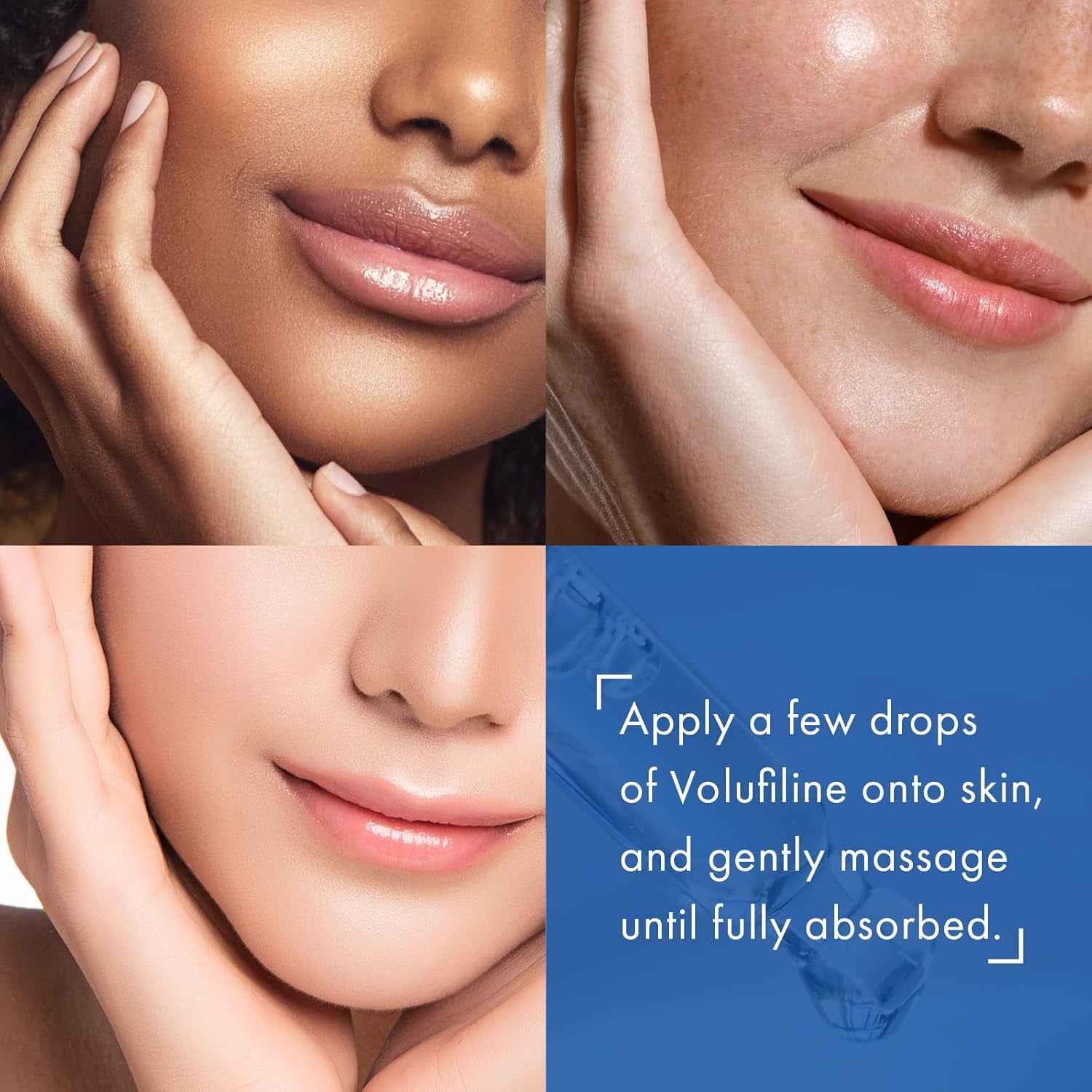 Volufiline Serum, 100% France Sederma Volufiline Concentrate for Plumping, Skin Firming, Boost and Glass Skin, Glow Skincare for Face, Lip and Body, 11Ml 0.37 Fl. Oz.