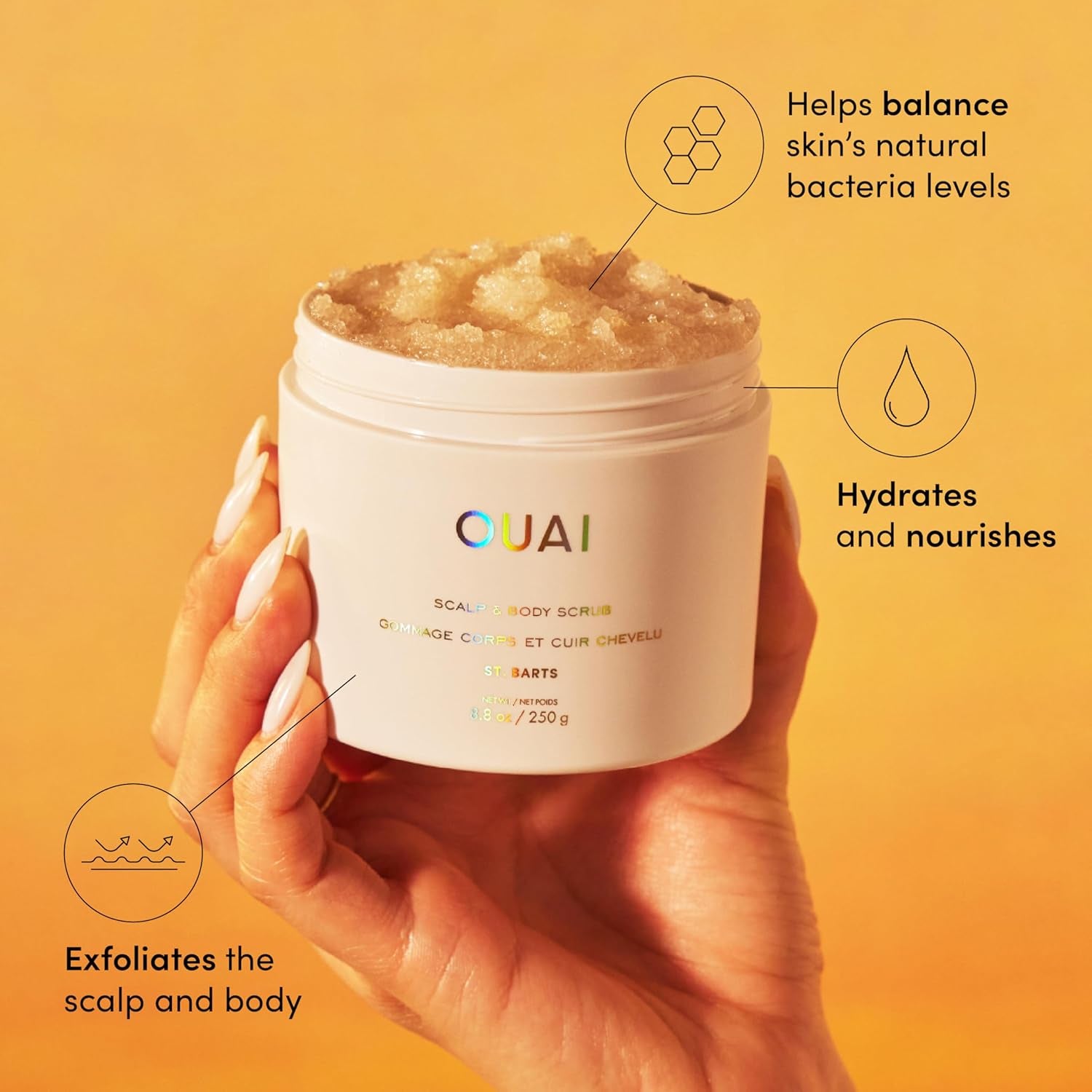 OUAI  Scalp & Body Scrub - 250g