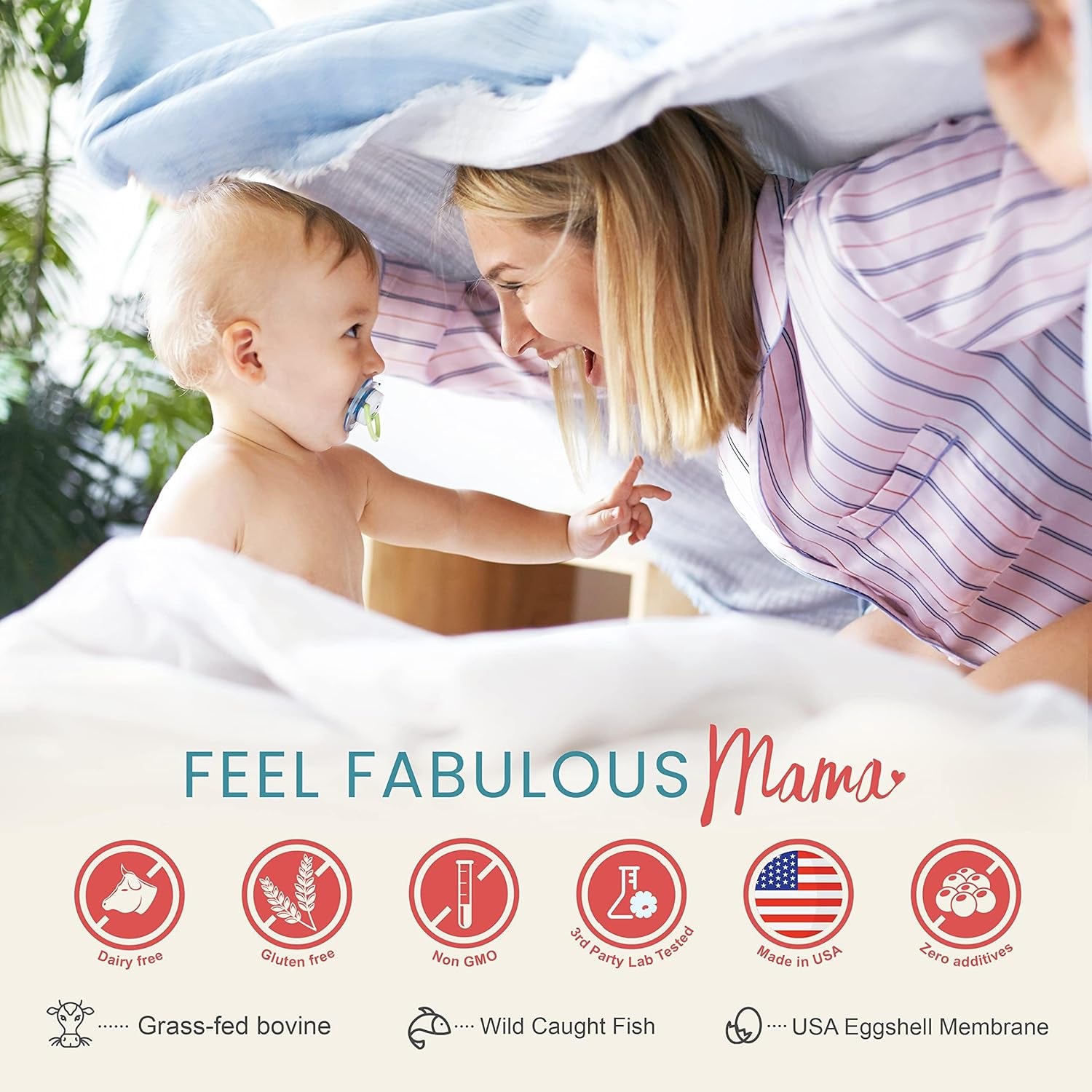 Mama Natural  Multi Collagen Protein, Unflavored - 454g