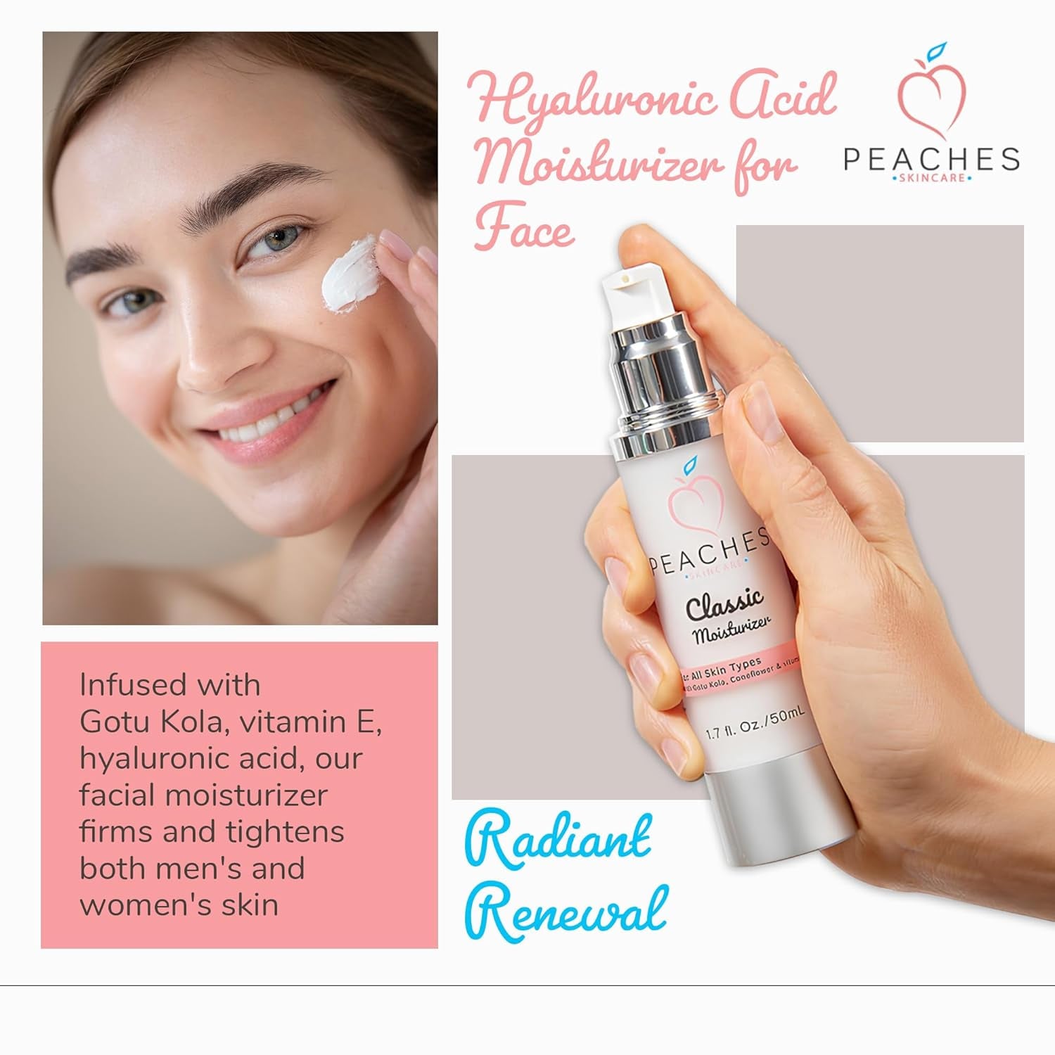 Peaches Skin Care Classic Moisturizer - 50ml