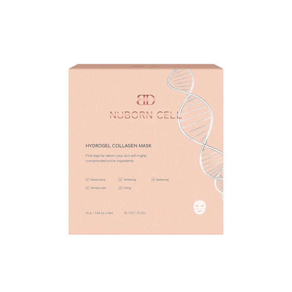 BLANC DUBU Nuborn Cell Hydrogel Collagen Mask – 41g, 4 Masks | Hydrating, Firming & Glass Skin K-Beauty Mask