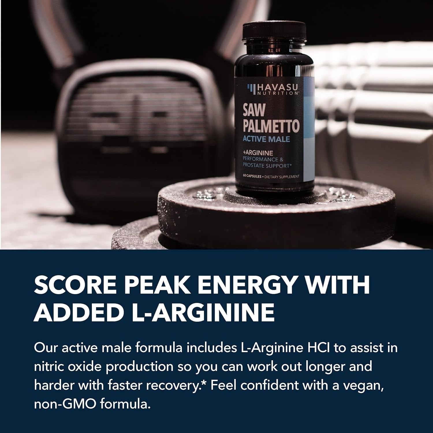 HAVASU NUTRITION Saw Palmetto Active Male – 60 Capsules | Prostate, Performance & Hair Support
