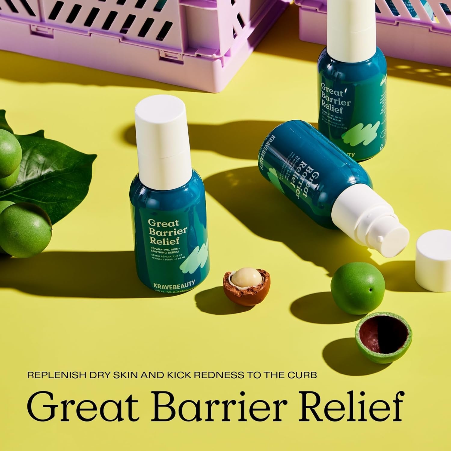 KraveBeauty Great Barrier Relief Reparative Skin-Soothing Serum – 45ml | Calms Redness & Restores Damaged Skin Barrier