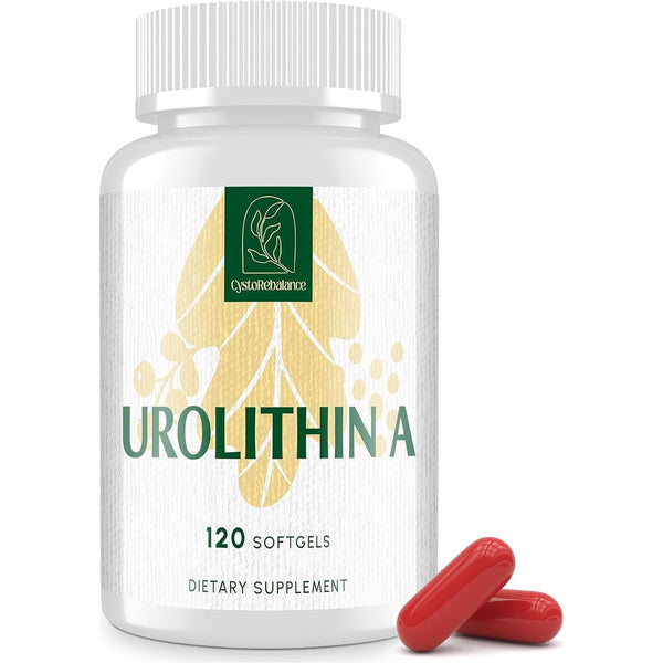 CystoRebalance Urolithin A – 120 Softgels | 2000mg High-Absorption Cellular Health Supplement