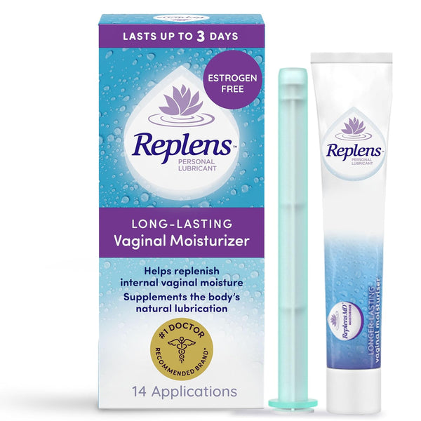 Replens Long-Lasting Vaginal Moisturizer – 14 Applicators | Up to 3 Days of Continuous Hydration & Comfort