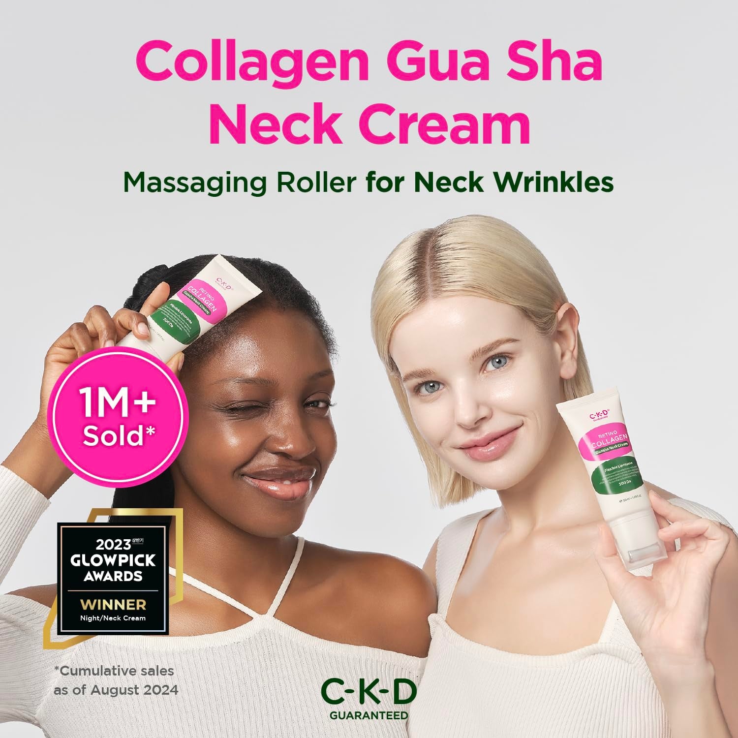CKD Guaranteed Retino Collagen Gua Sha Neck Cream – 50ml | Firming, Lifting & Wrinkle-Reducing Neck Treatment