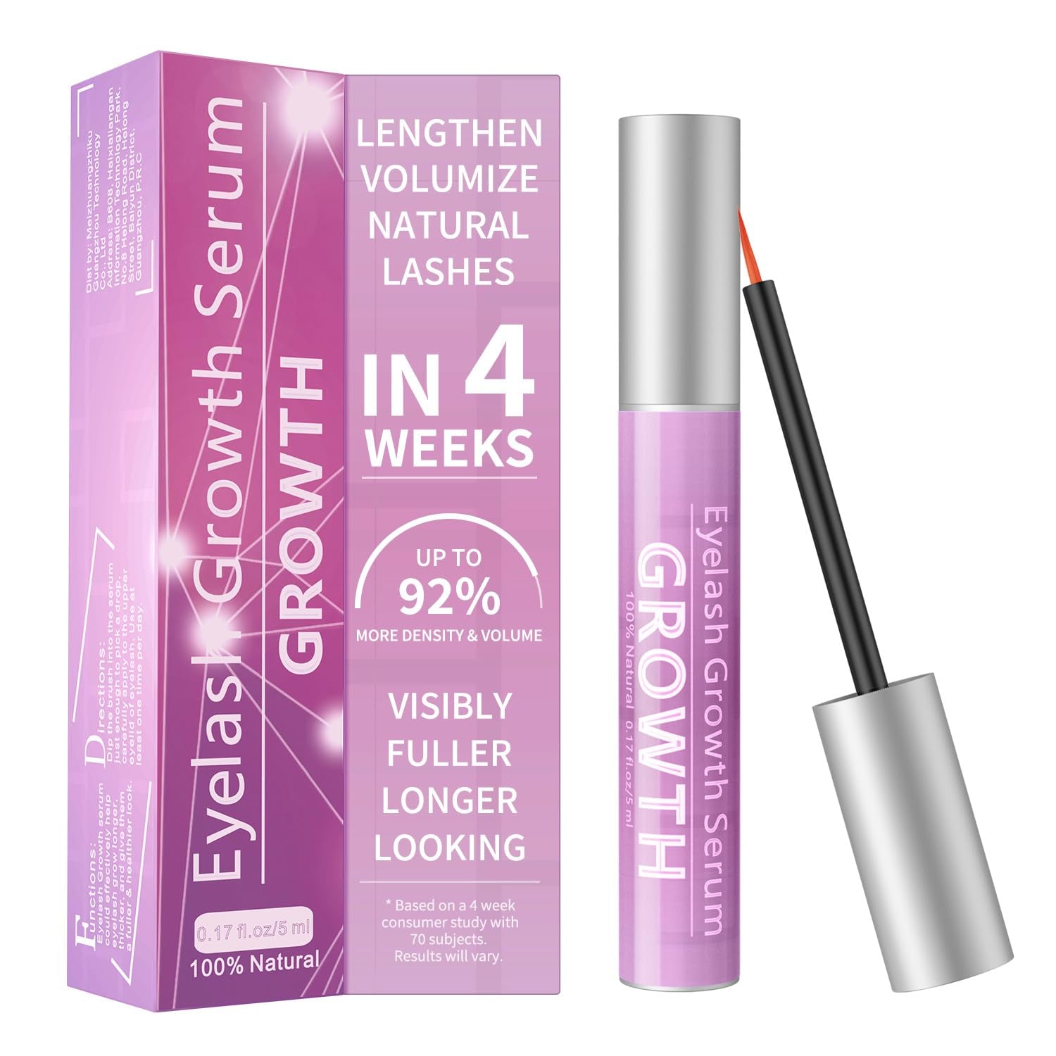 Sobetuar Eyelash Growth Serum – 5ml | Longer, Fuller, Thicker Lashes in 4 Weeks