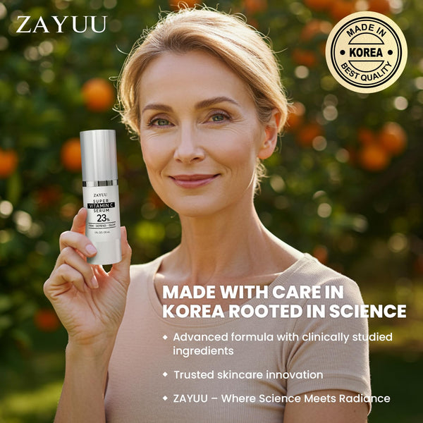 ZAYUU Super Vitamin C Serum – 30ml | 23% Pure Vitamin C for Radiance, Hydration & Firmness