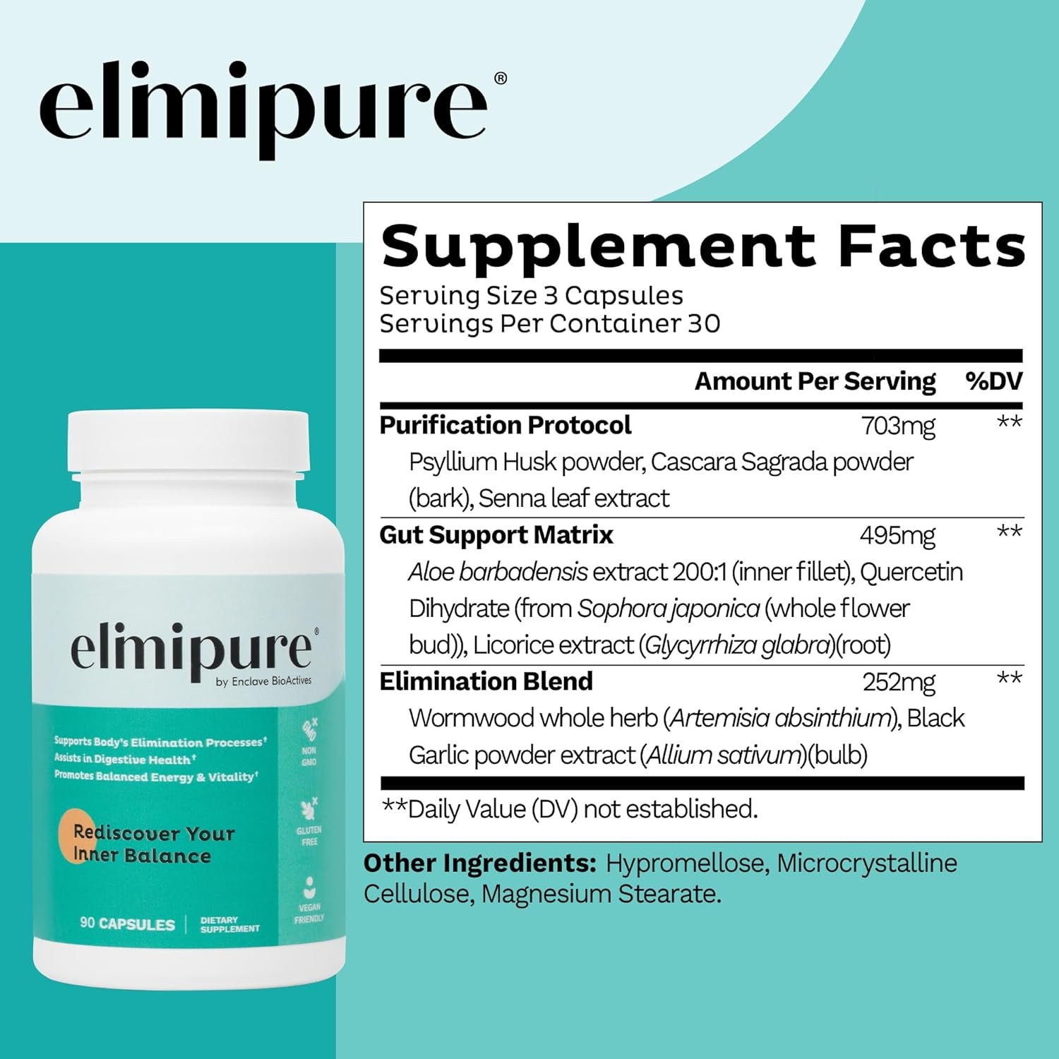 Elimipure Rediscover Your Inner Balance – 90 Capsules | Hormonal Harmony, Mood & Energy Support
