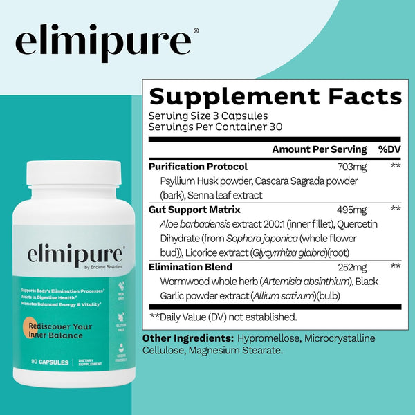 Elimipure Rediscover Your Inner Balance – 90 Capsules | Hormonal Harmony, Mood & Energy Support