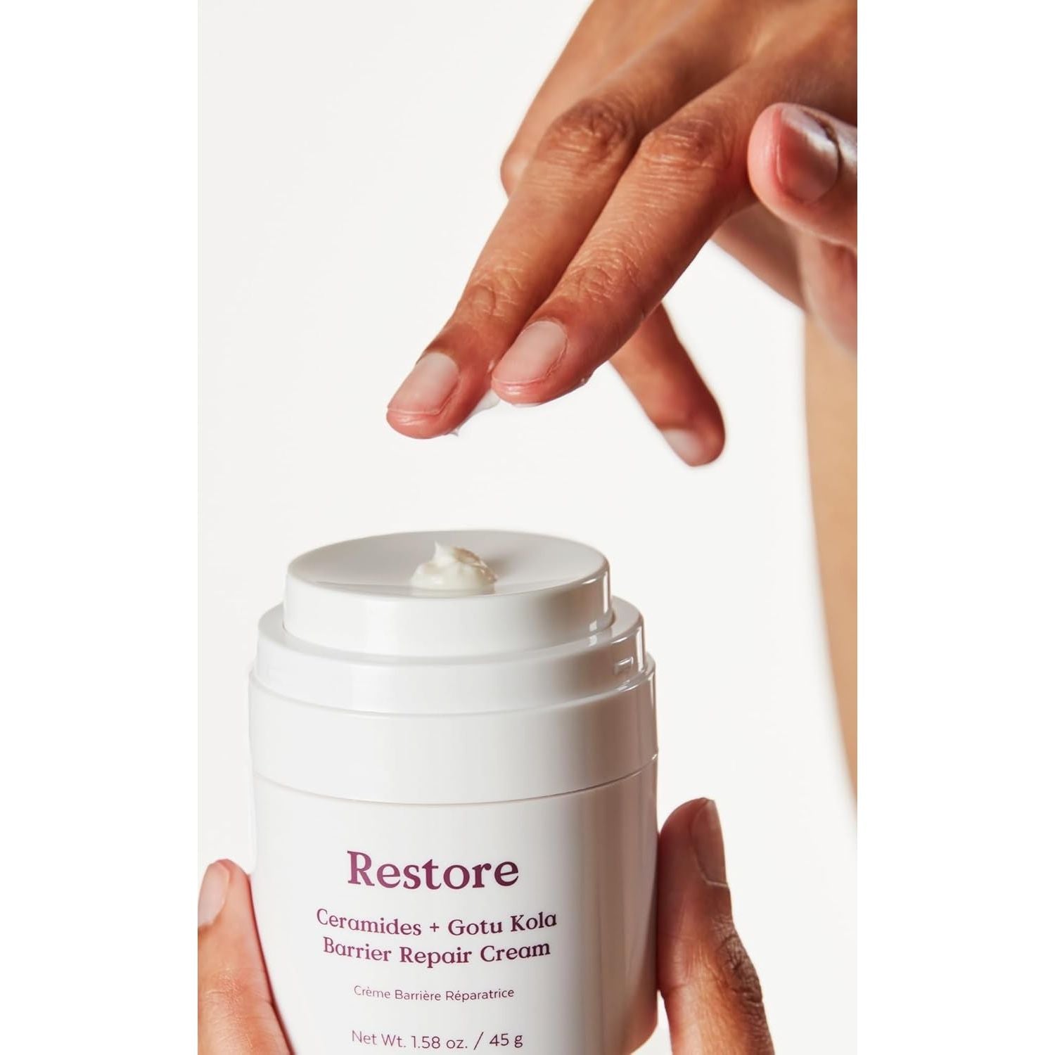 - Restore Ceramides + Gotu Kola Barrier Repair Cream | Moisturize, Comfort, Soothe Skin | Cruelty-Free, Vegan, Paraben-Free, Sensitive Skin Safe (1.58 Oz | 45 G)