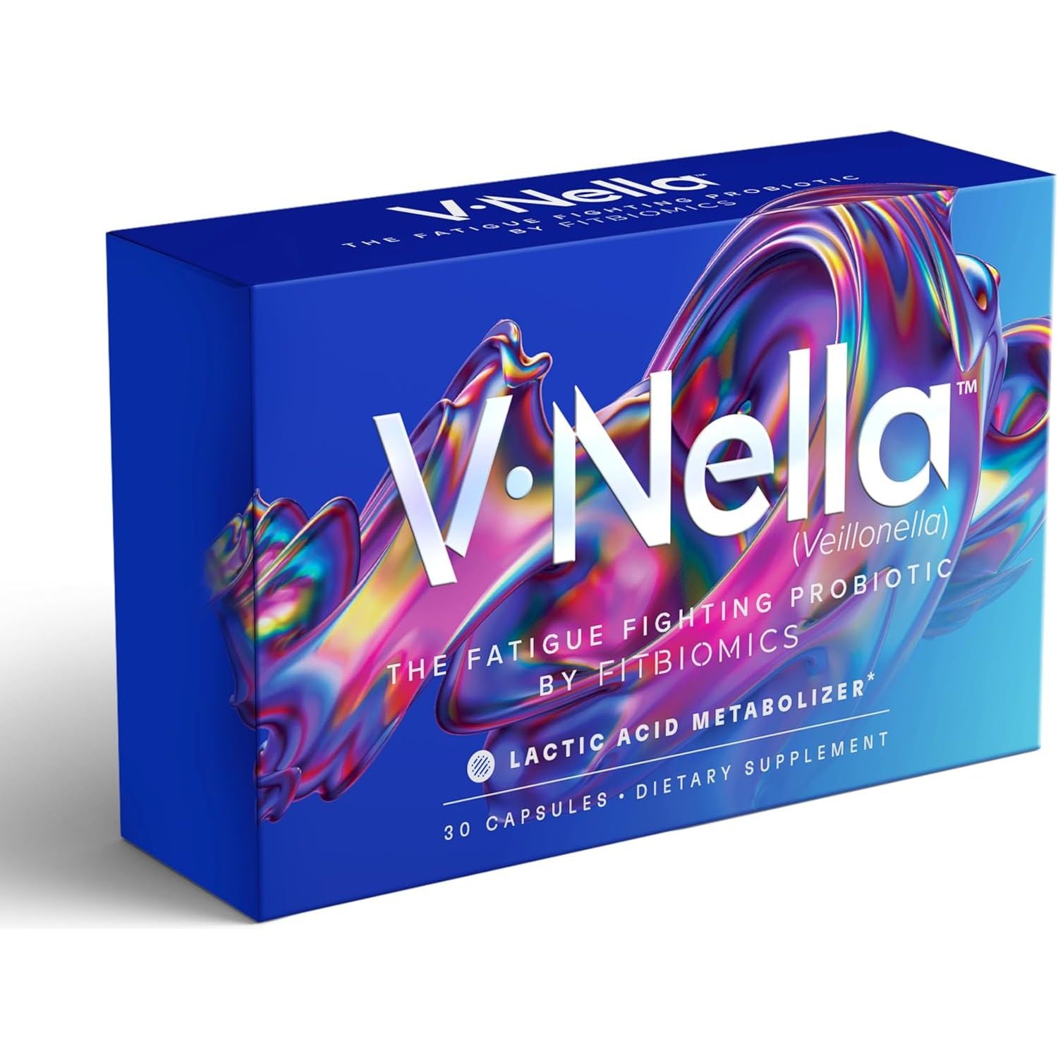FitBiomics V-Nella™ The Fatigue-Fighting Probiotic – 30 Capsules | Energy & Endurance Support
