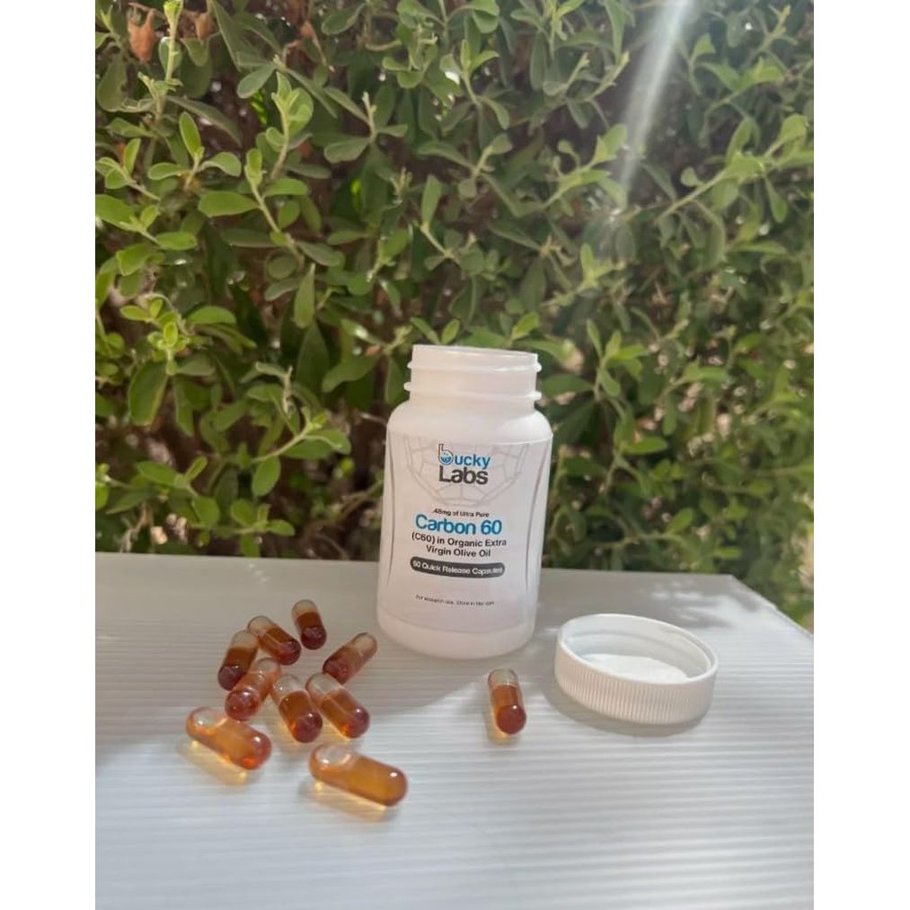 HealthSpan Plus Labs Carbon 60 In Organic Extra Virgin Olive Oil Capsules - 60 Capsules