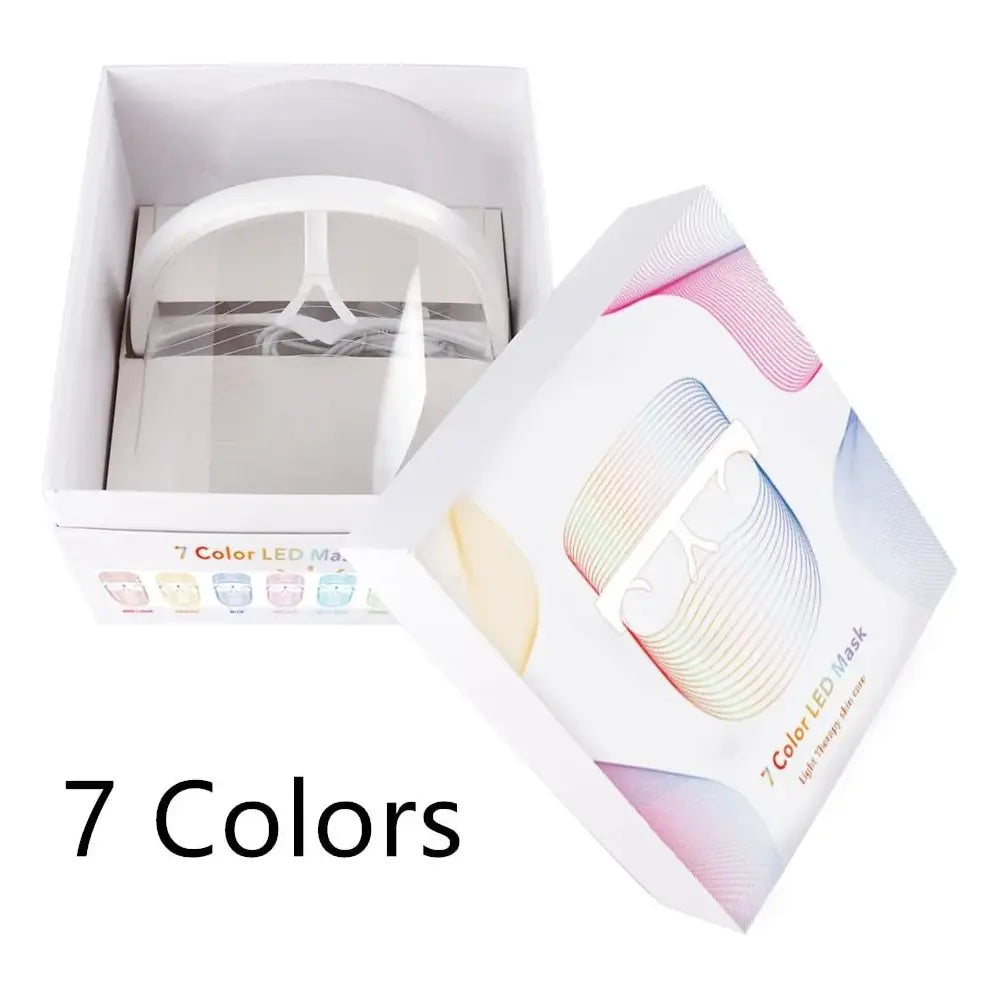 3 Colors LED Light Anti - aging Therapy Face Mask - Glam Global UK