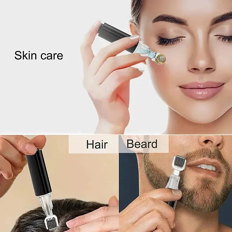 3 - in - 1 Lip & Beard Growth Roller with Serum - Glam Global UK