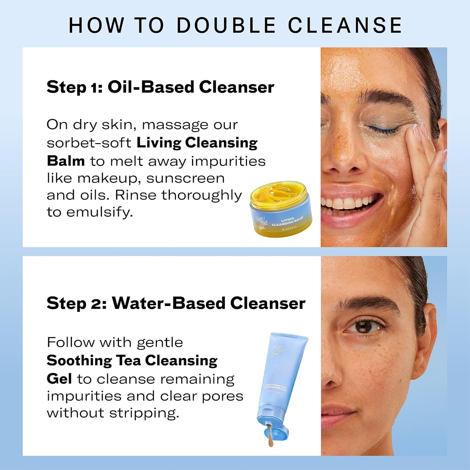 Then I Met You Soothing Tea Cleansing Gel – 100ml | Hydrating & Calming Facial Cleanser