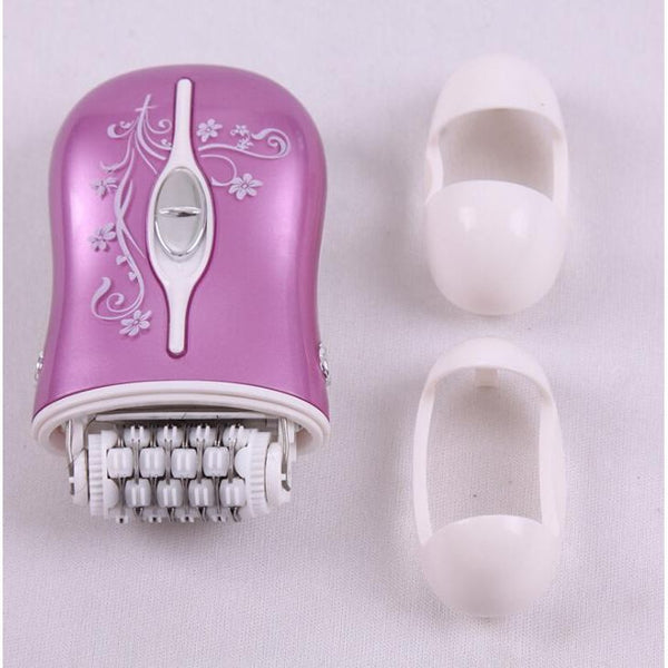 3-in-1 Electric Epilator & Hair Removal Kit for Women – Two-Speed Rechargeable Bikini, Face & Body Trimmer (Purple, 220-240V)