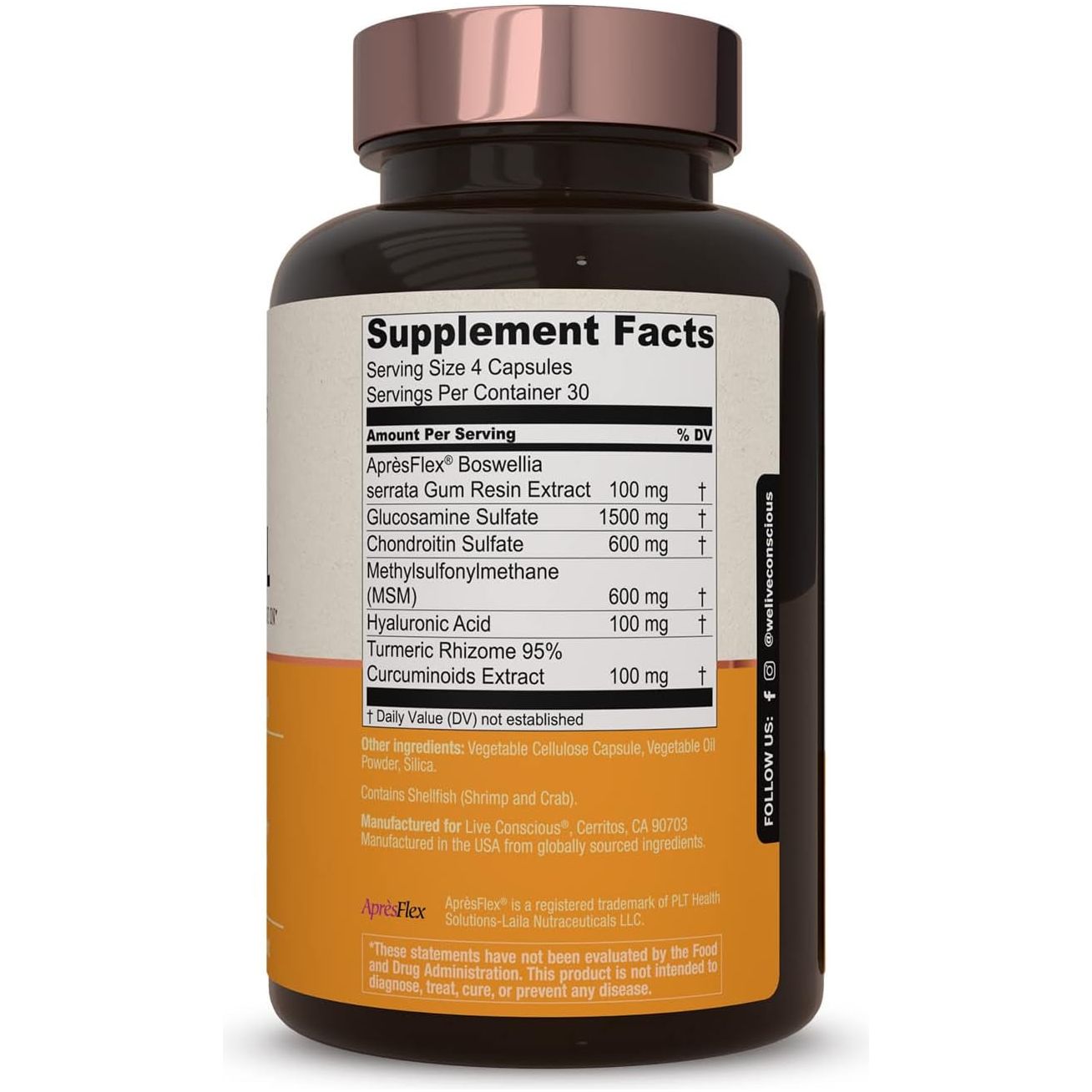 Live Conscious MoveWell – 120 Capsules | Joint Mobility, Flexibility & Comfort Support