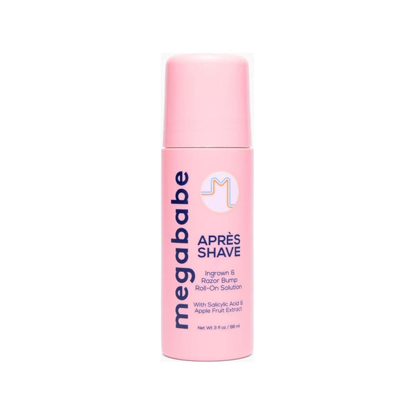 Megababe Après Shave Ingrown & Razor Bump Roll-On Solution – 88ml | Award-Winning Ingrown Hair Treatment for Smooth, Bump-Free Skin
