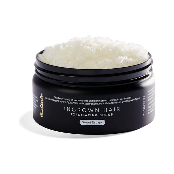 Bushbalm Ingrown Hair Exfoliating Scrub – Sweet Escape (236ml) | Soothing, Hydrating & Razor Bump Prevention