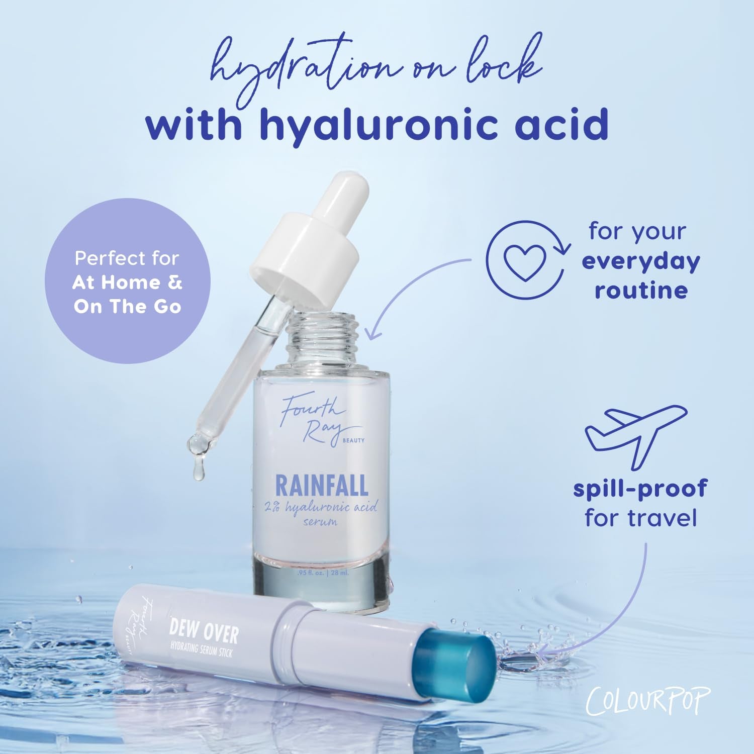 ColourPop Dew Over Hydrating Serum Stick – 7g | On-the-Go Hydration & Glow