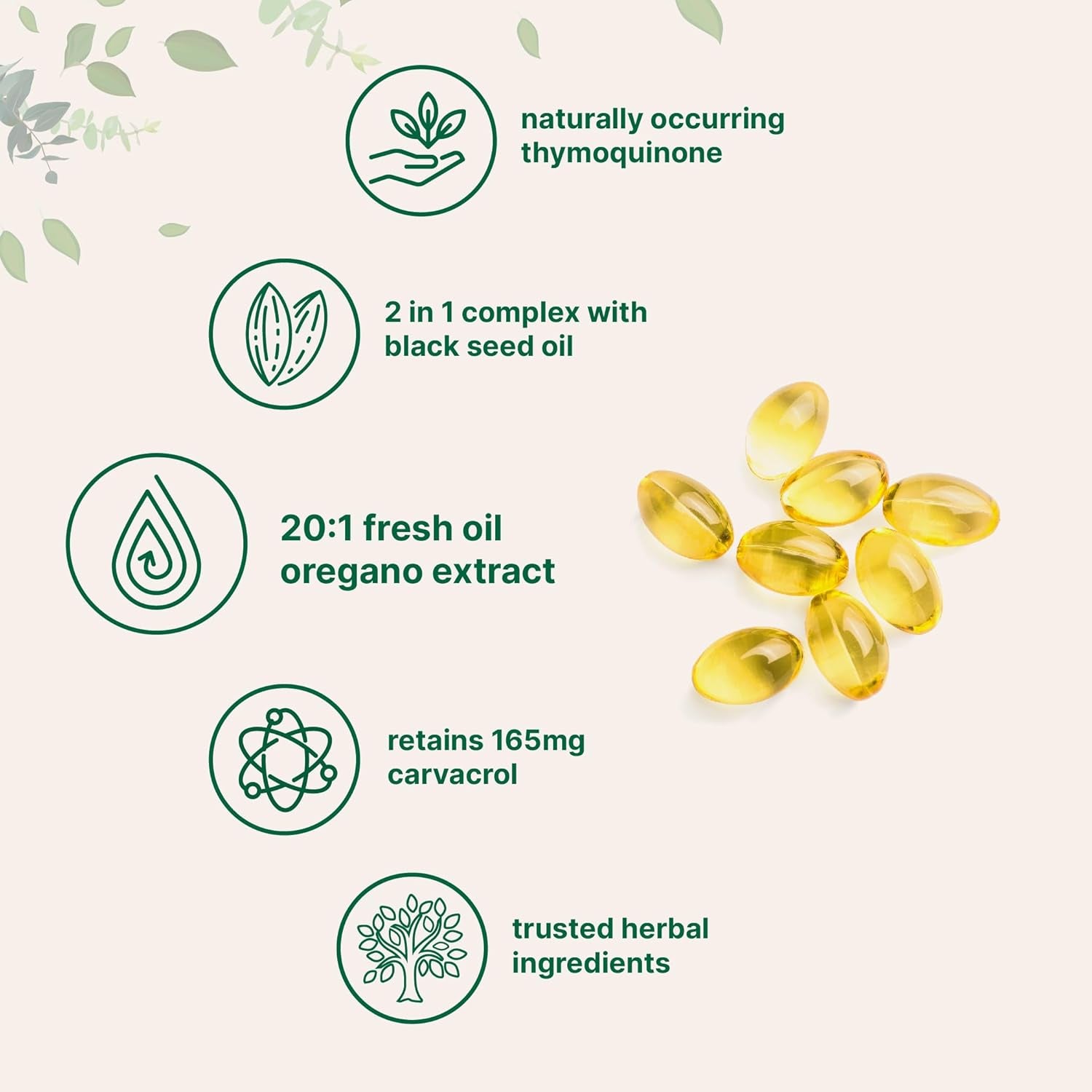 Micro Ingredients Oil of Oregano – 300 Softgels | High-Potency 2-in-1 Formula with Black Seed Oil for Immune & Antioxidant Support