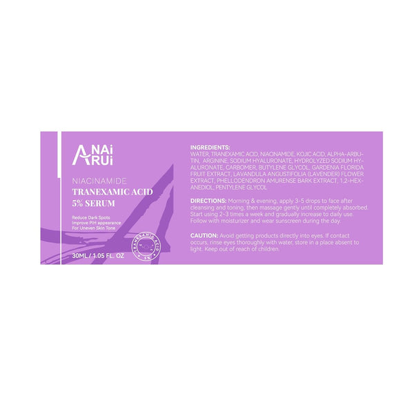 ANAI RUI 5% Tranexamic Acid + Niacinamide Serum – 30ml | Dark Spot Corrector & Brightening Treatment for Uneven Skin Tone